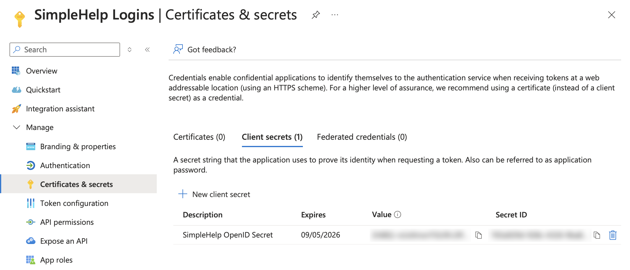 SimpleHelp - Azure AD Authentication